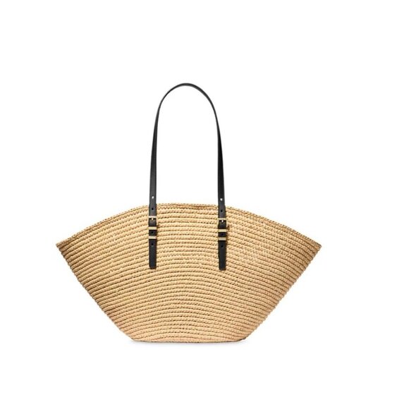 MICHAEL KORS Isa Extra Large fan beach tote - Natural - Picture 1 of 8